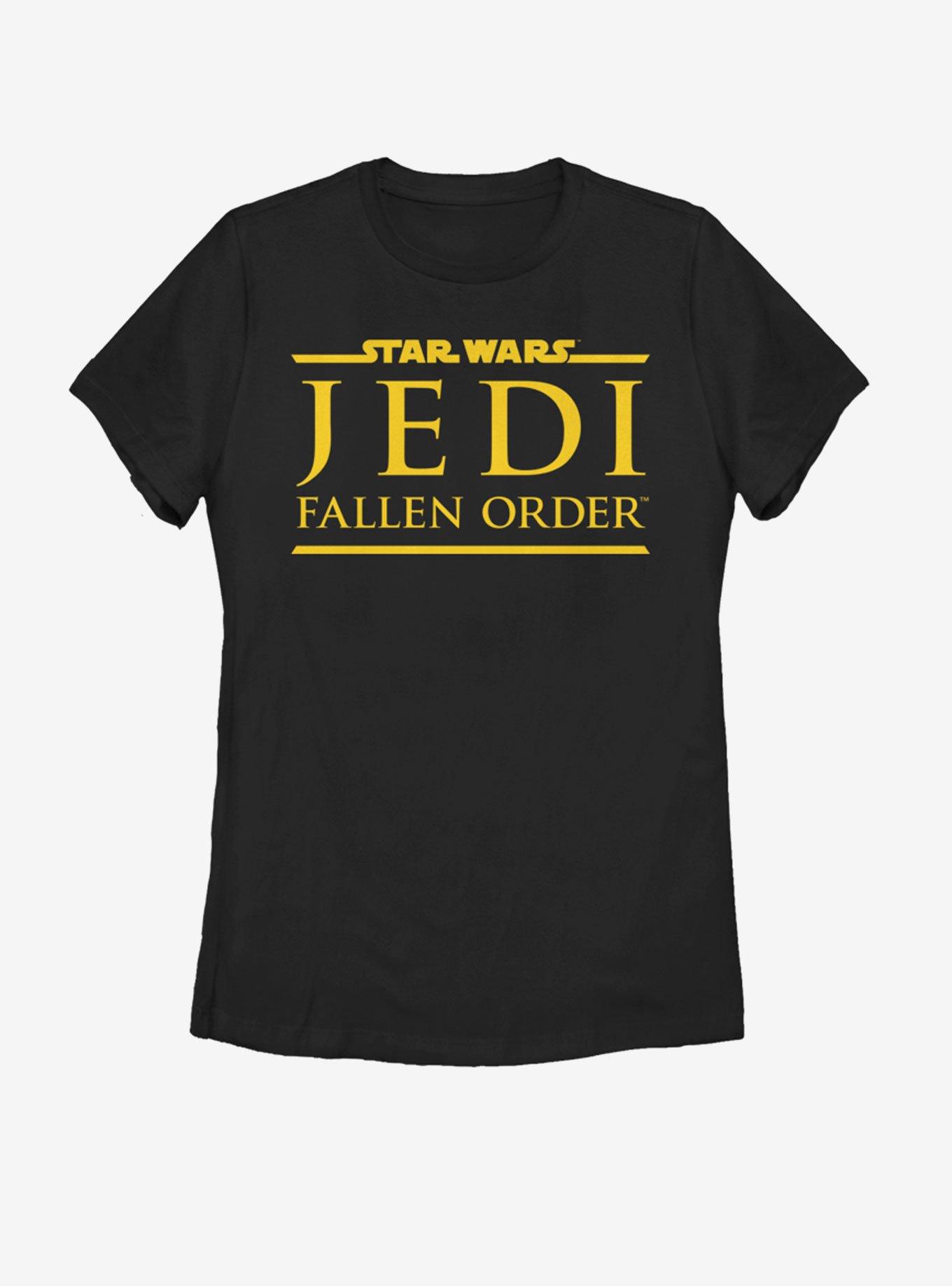 Star Wars Jedi Fallen Order Logo Yellow Ink Womens T-Shirt, , hi-res