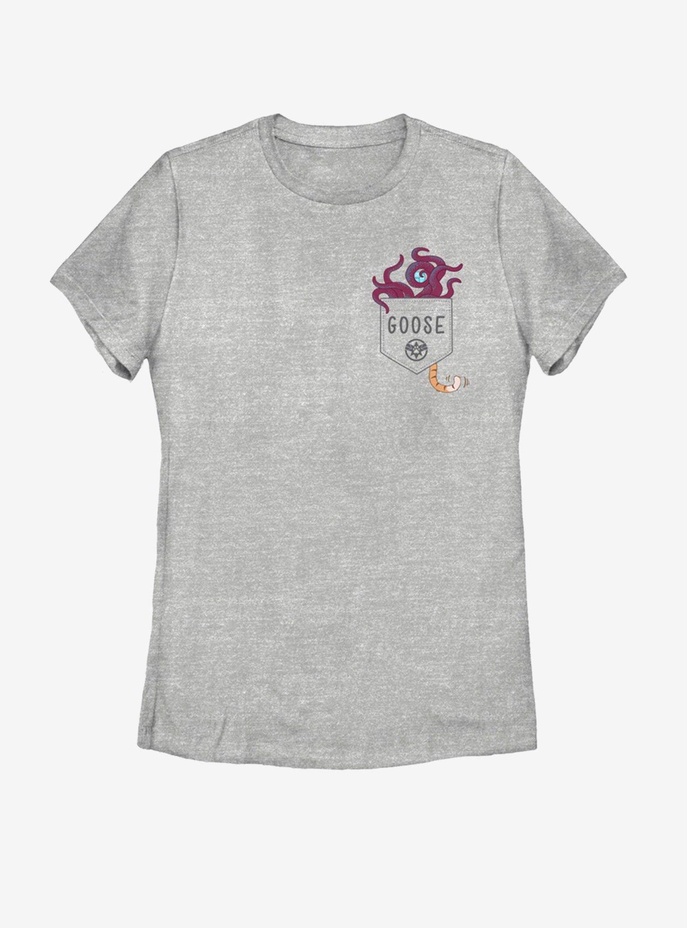 Marvel Captain Marvel Goose Flerken Faux Pocket Womens T-Shirt, ATH HTR, hi-res