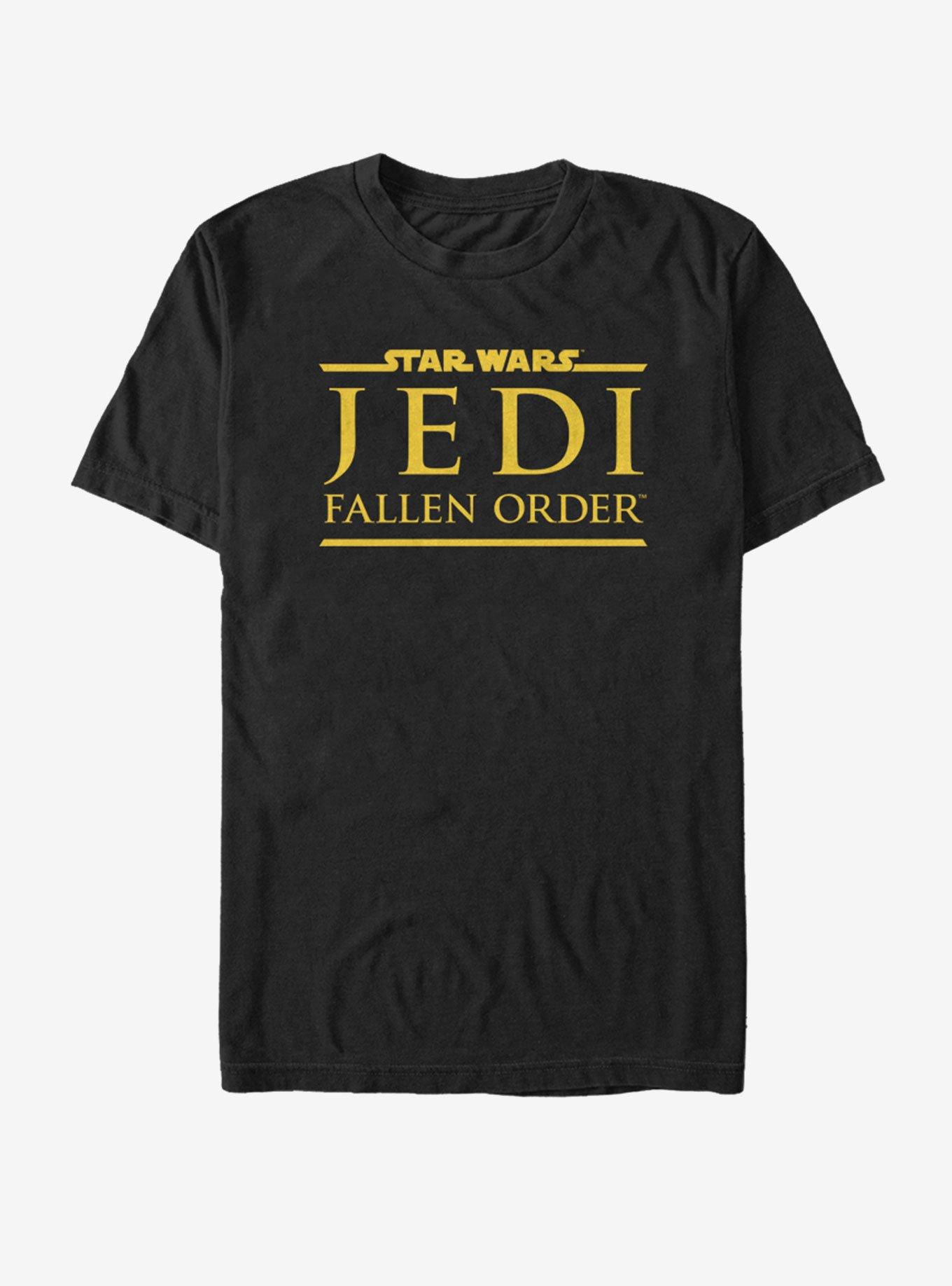 Star Wars Jedi Fallen Order Logo Yellow Ink T-Shirt, , hi-res
