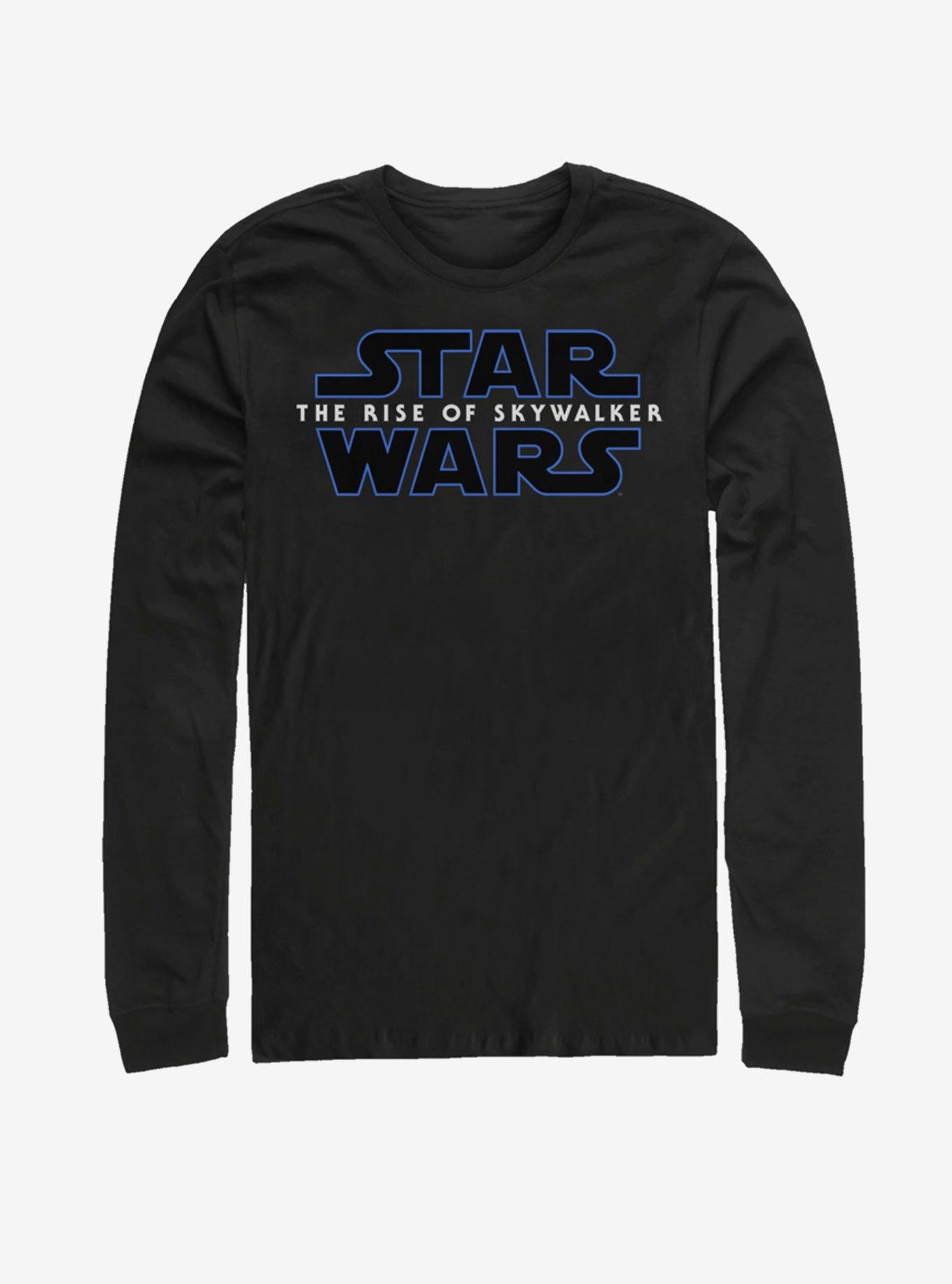 Star Wars Episode IX The Rise Of Skywalker Logo Long-Sleeve T-Shirt, BLACK, hi-res