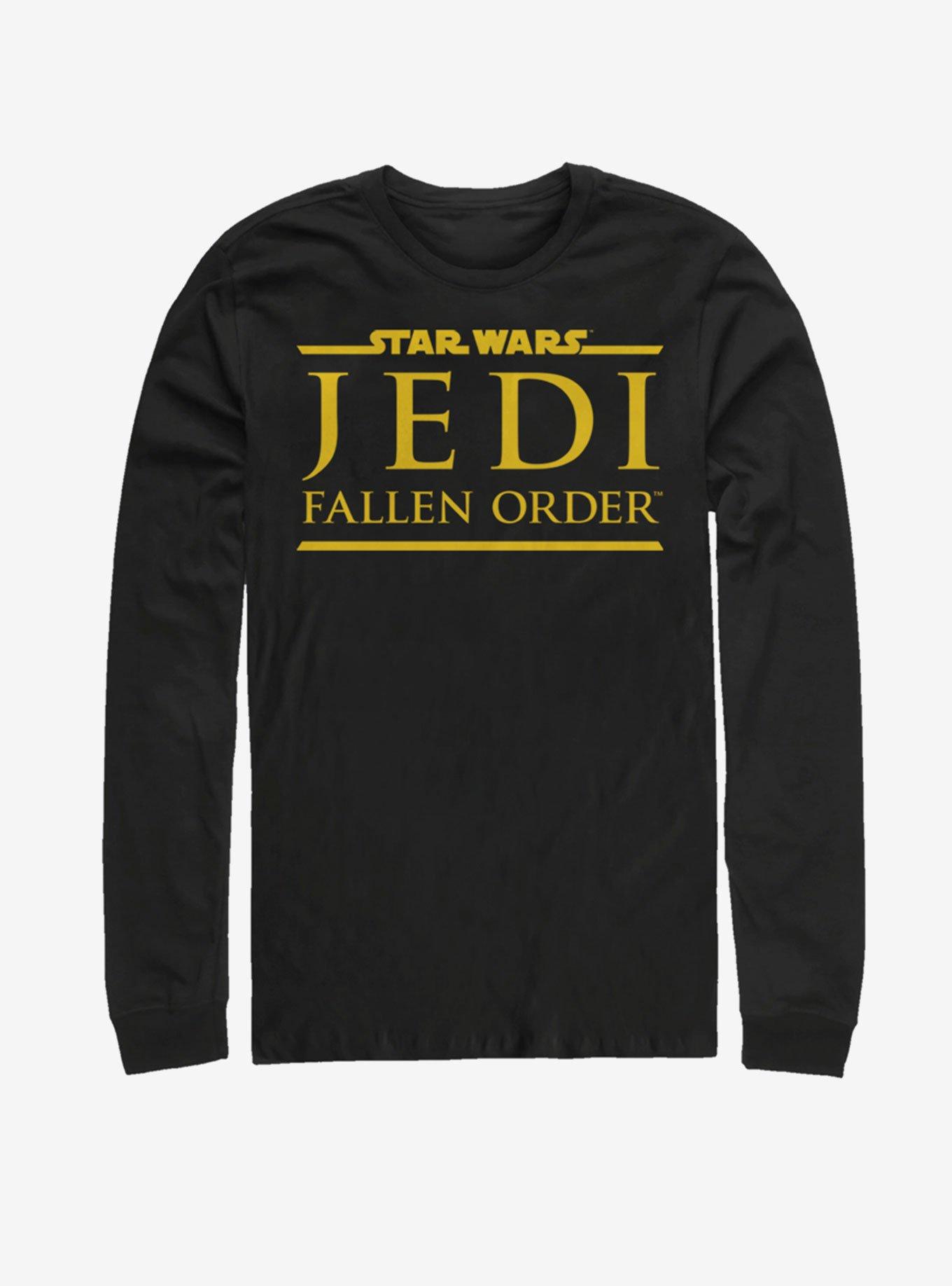 Star Wars Jedi Fallen Order Logo Yellow Ink Long-Sleeve T-Shirt, , hi-res