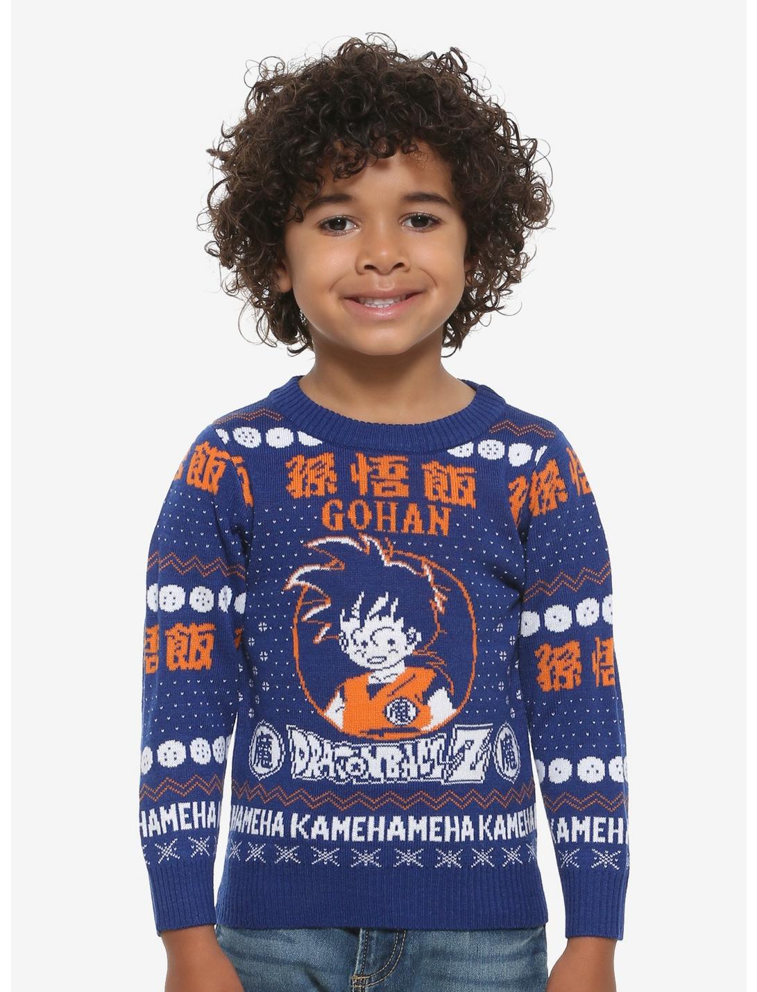 Dragon Ball Z Gohan Toddler Ugly Holiday Sweater - BoxLunch Exclusive, BLUE, hi-res