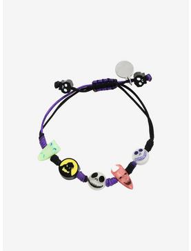 Plus Size The Nightmare Before Christmas Characters Glow-In-The-Dark Cord Bracelet, , hi-res