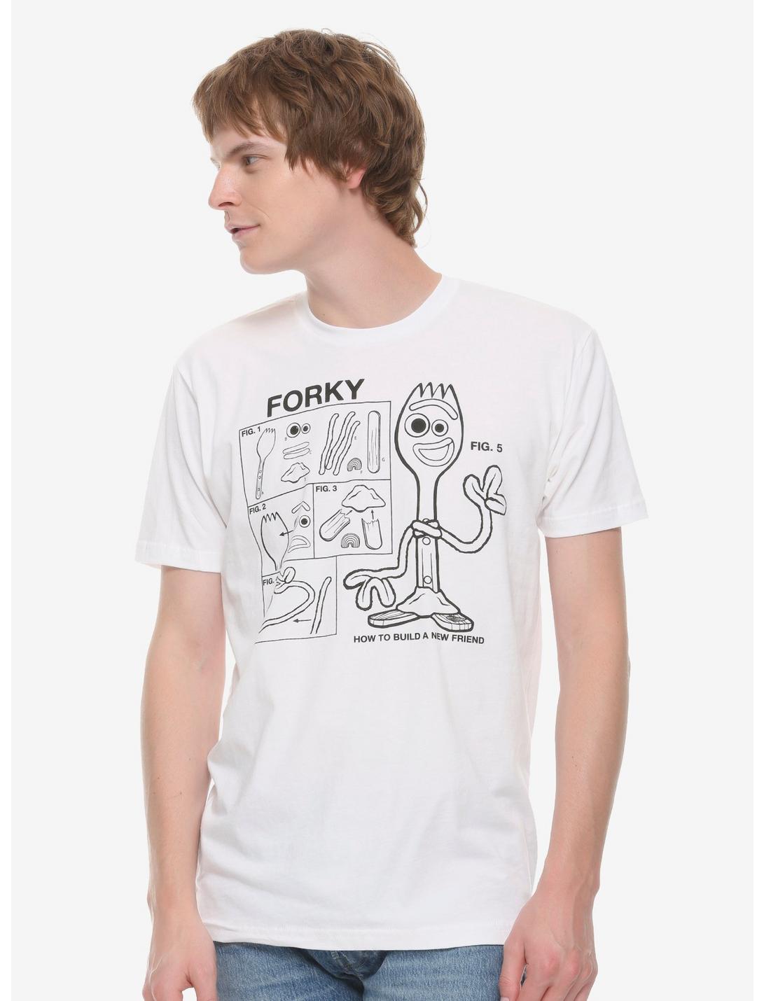 Disney Pixar Toy Story 4 Forky Build a Friend T-Shirt, WHITE, hi-res