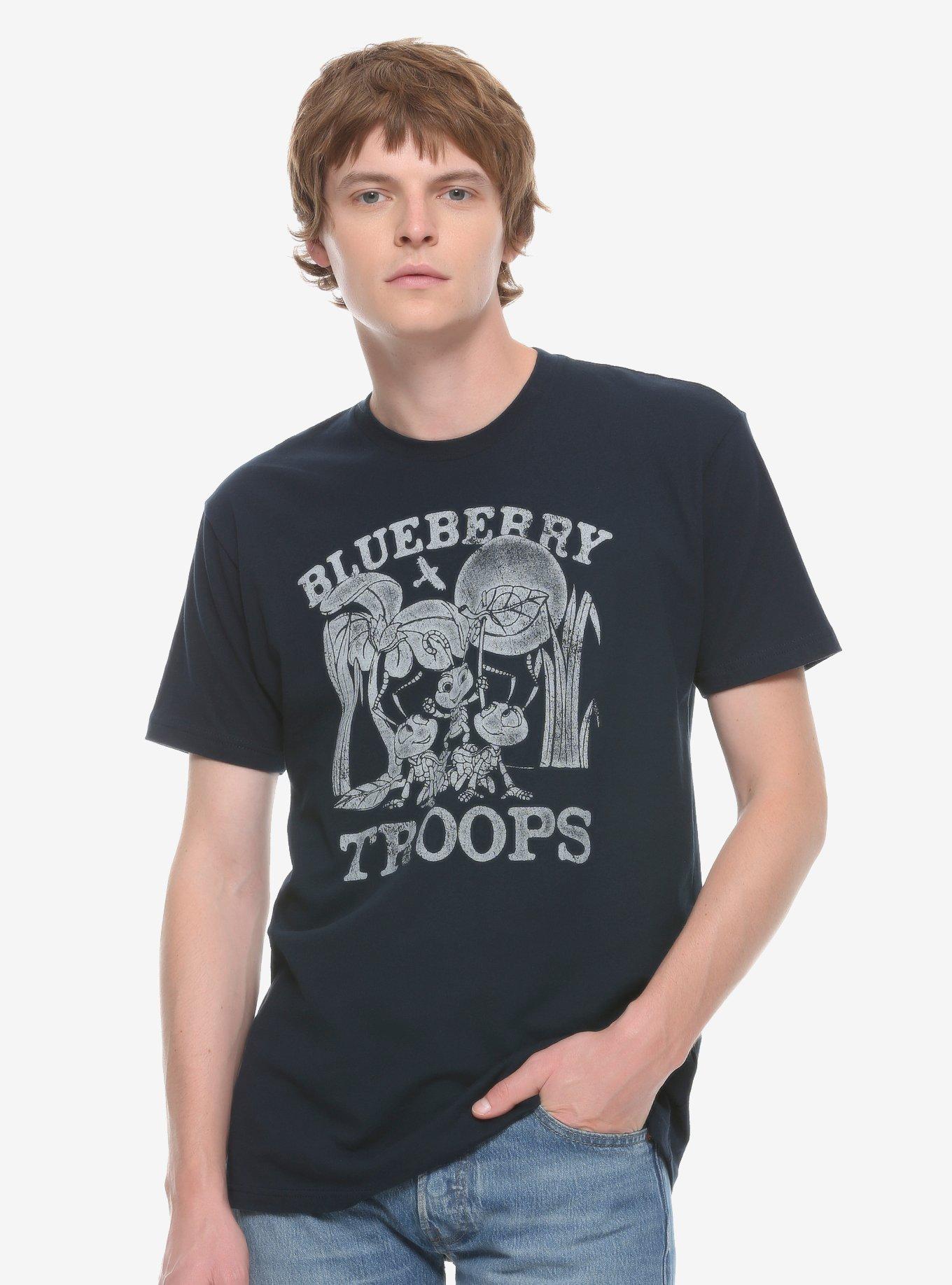 Disney Pixar A Bug's Life Blueberry Troops T-Shirt, BLUE, hi-res view 1
