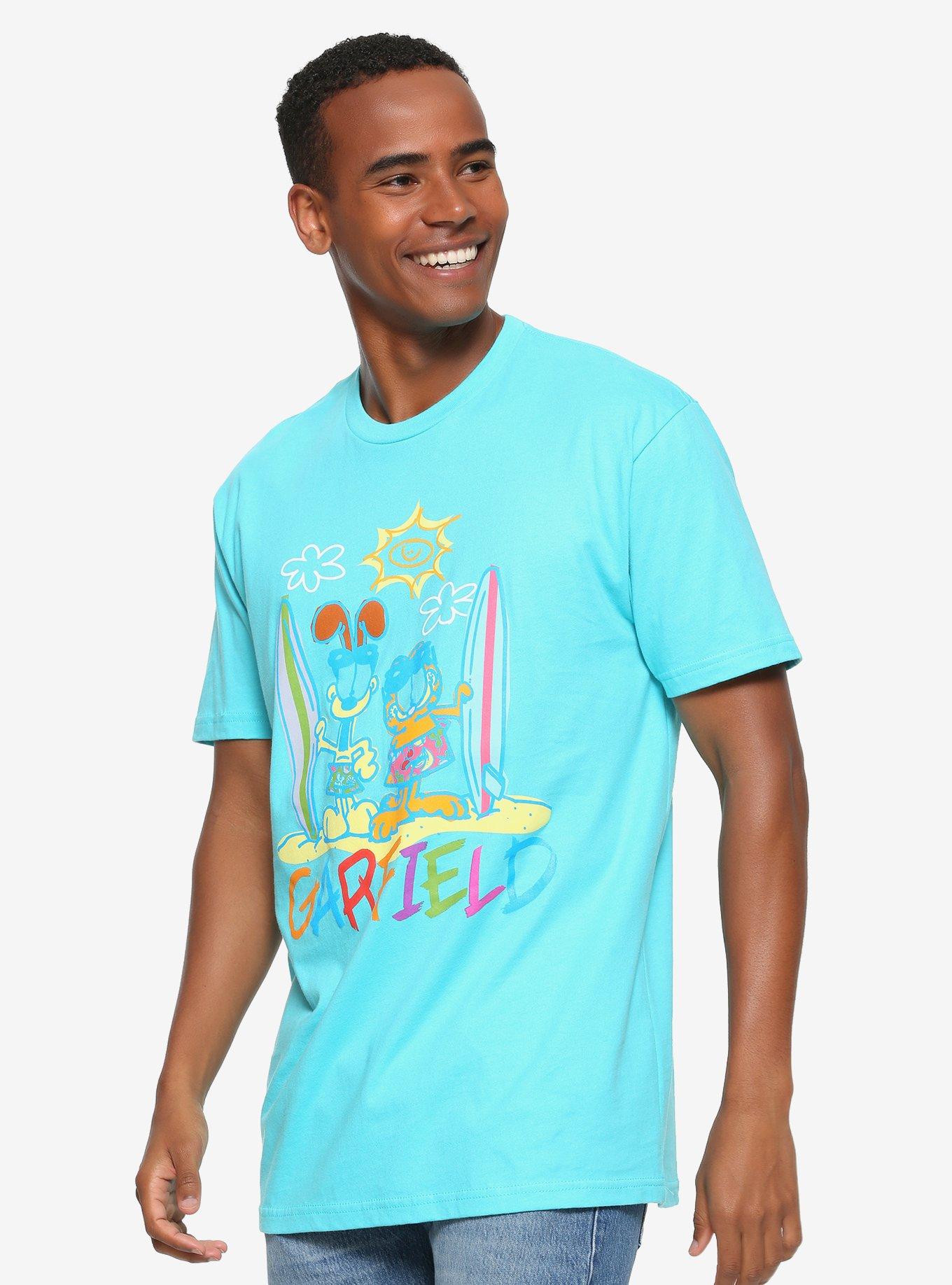 Garfield Surf Garfield & Odie T-Shirt - BoxLunch Exclusive, BLUE, hi-res