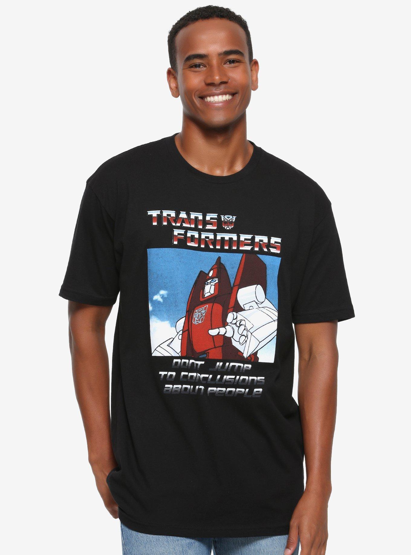 Transformers Powerglide Don't Jump to Conclusions T-Shirt - BoxLunch Exclusive, BLACK, hi-res