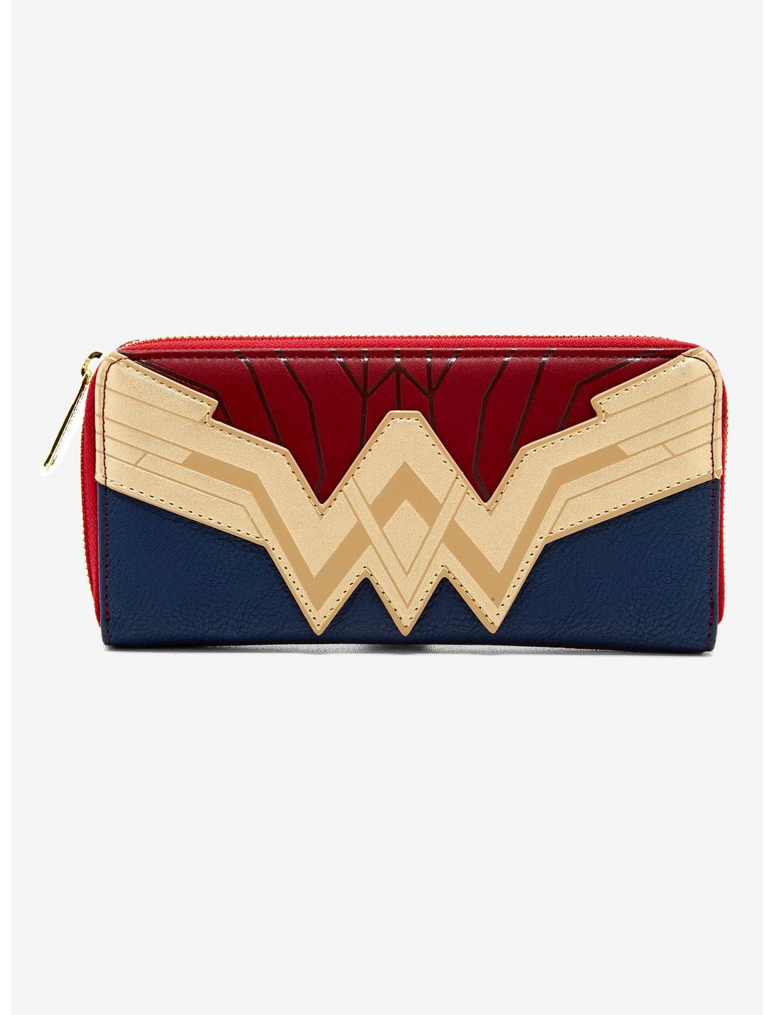 Loungefly DC Comics Justice League Wonder Woman Zipper Wallet, , hi-res