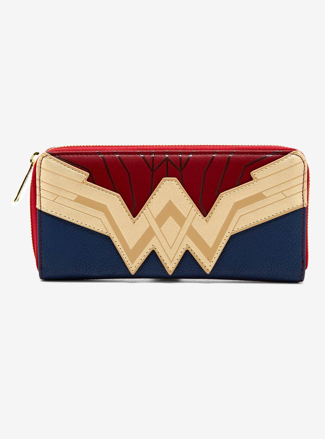 Loungefly DC Comics Justice League Wonder Woman Zipper Wallet, , hi-res