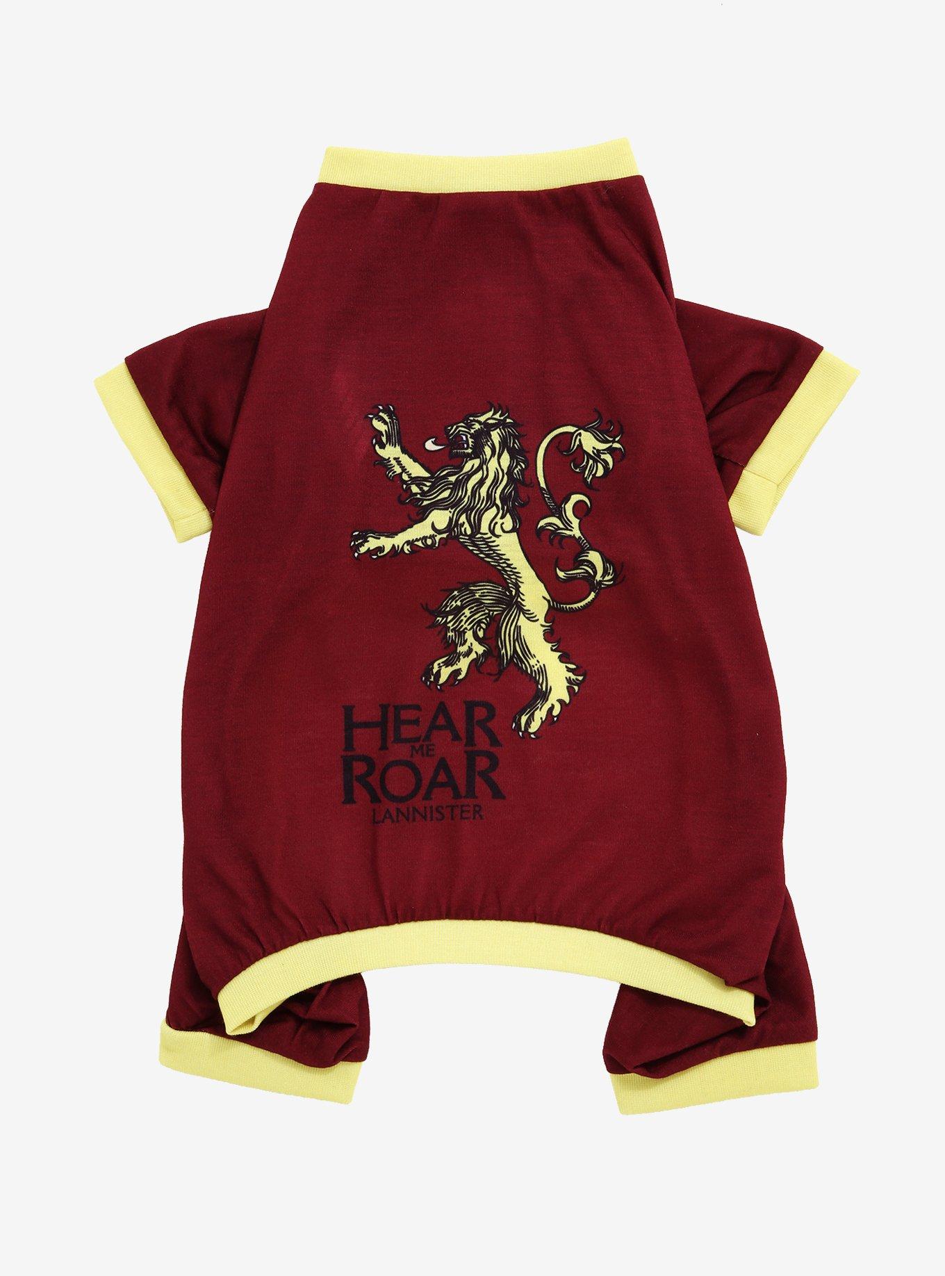 Game of Thrones Lannister Pet Pajamas, MULTI, hi-res