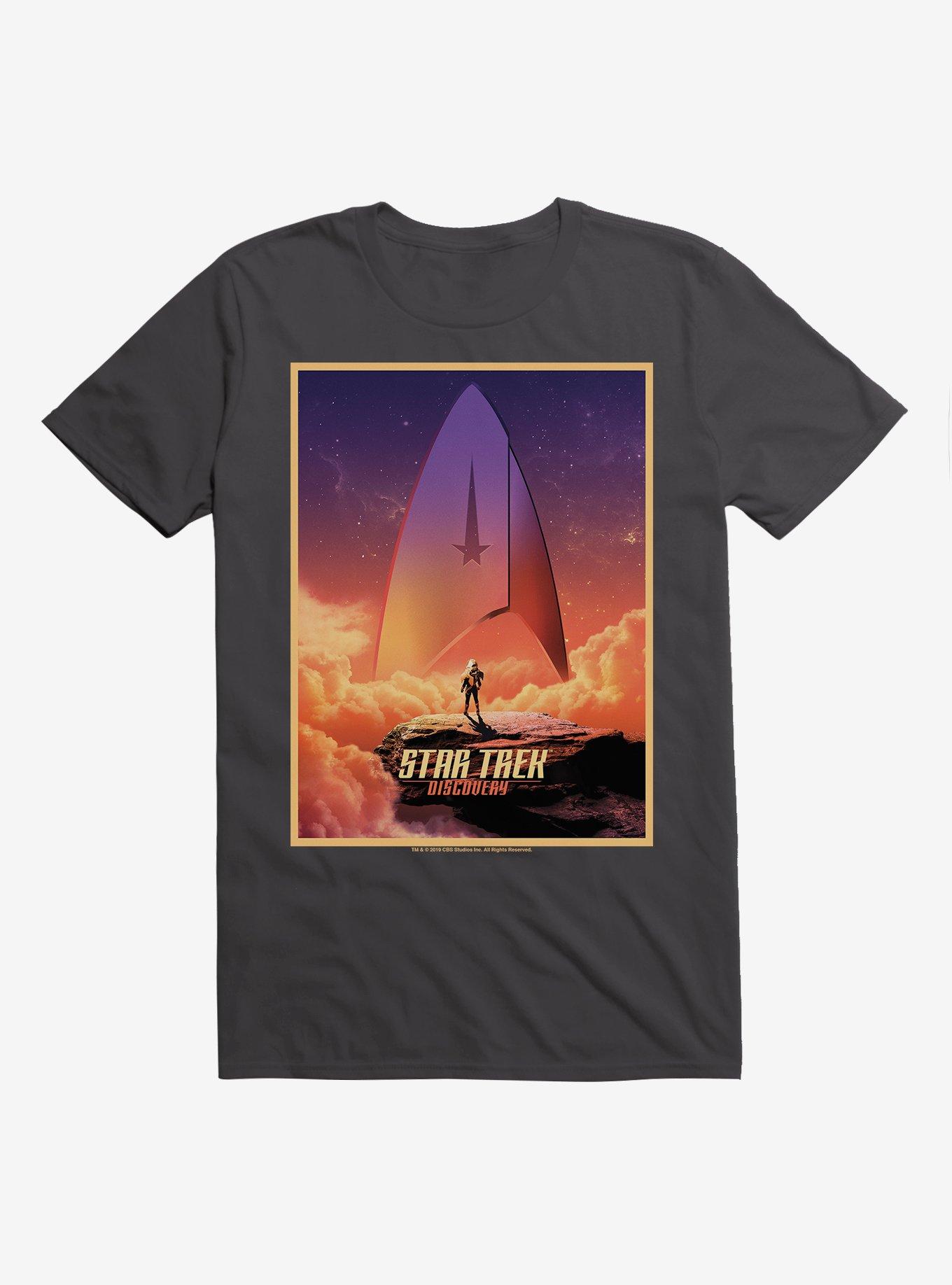 Star Trek Discovery Ship Poster T-Shirt - GREY | BoxLunch
