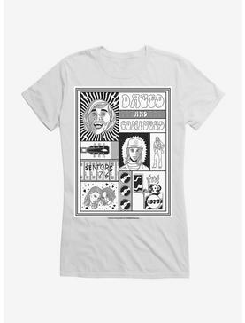 Dazed and Confused Black and White Collage Girls T-Shirt, WHITE, hi-res