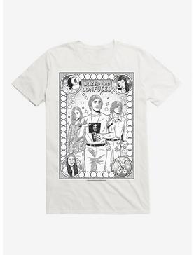 Dazed and Confused Sketch Poster T-Shirt, WHITE, hi-res