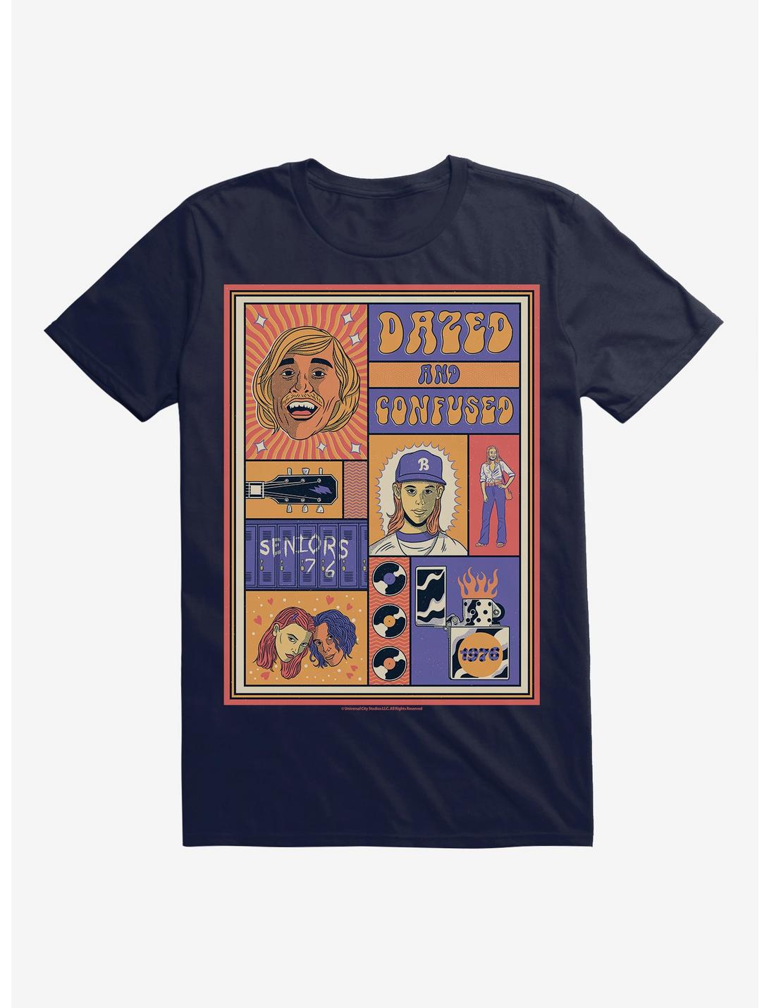 Dazed and Confused Collage T-Shirt, NAVY, hi-res