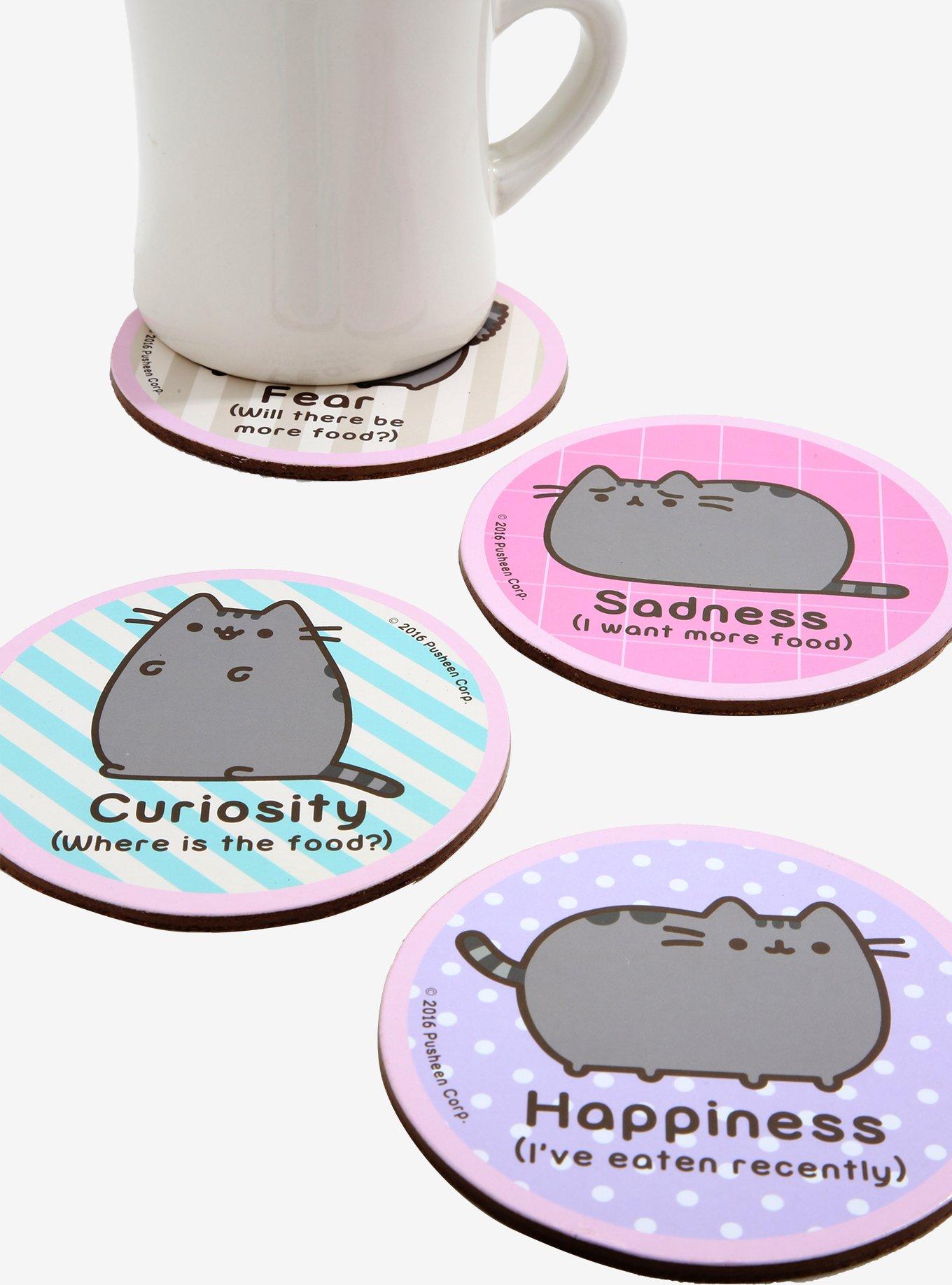 Pusheen Cat Emotions Coaster Set, , hi-res