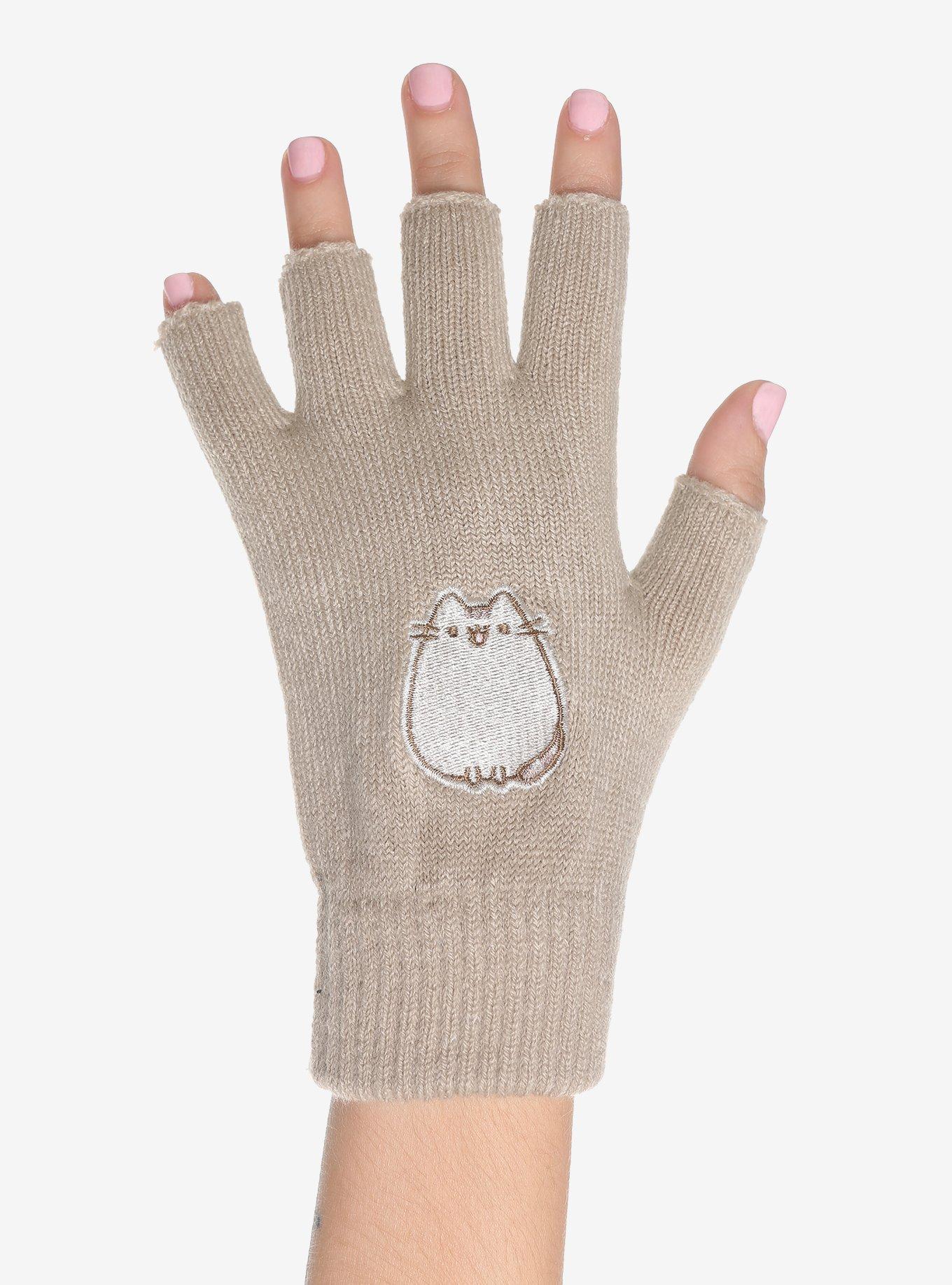 Pusheen Grey Fingerless Gloves Hot Topic