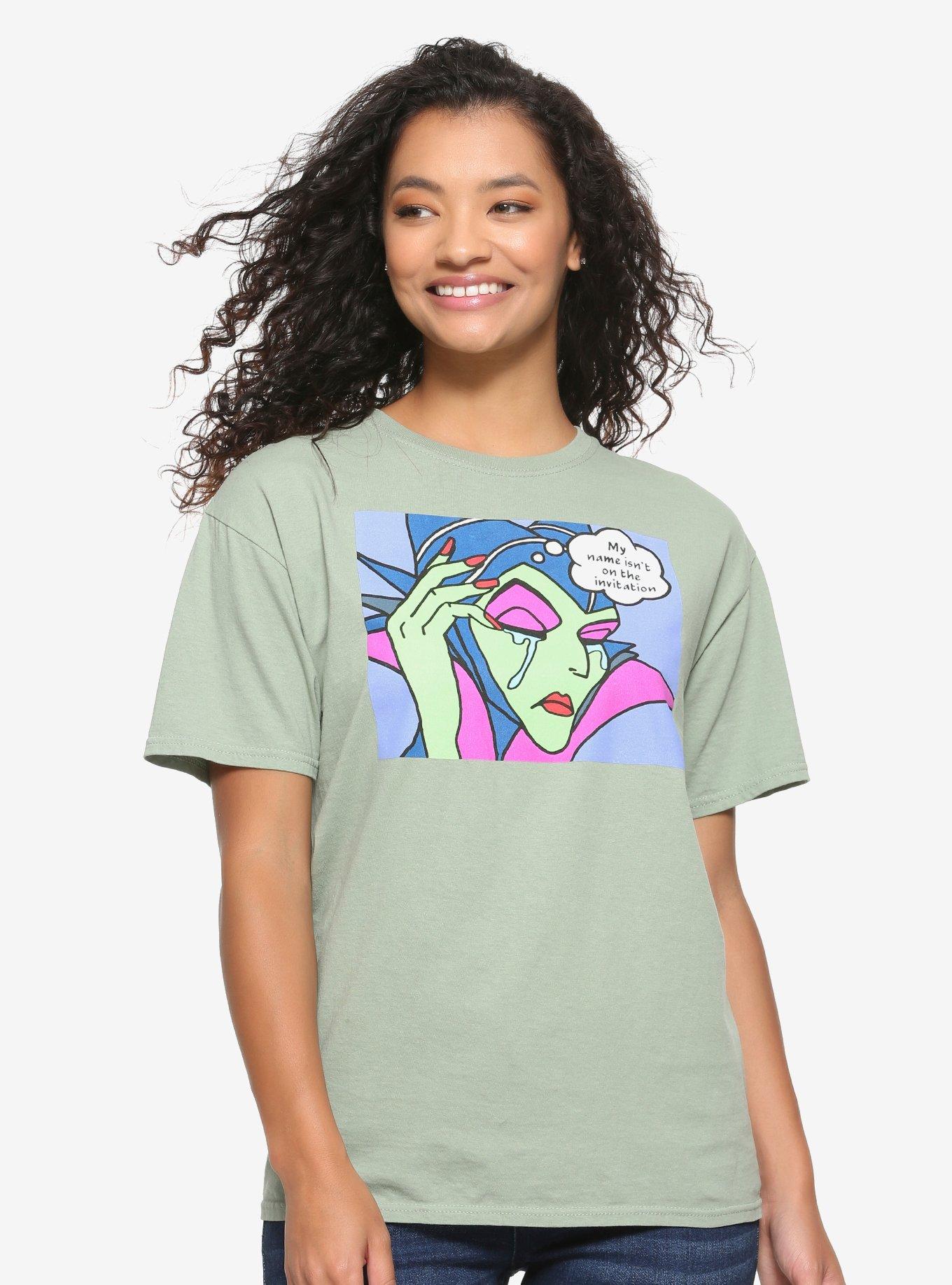 Disney Sleeping Beauty Maleficent TFTI Women's T-Shirt - BoxLunch Exclusive, GREEN, hi-res