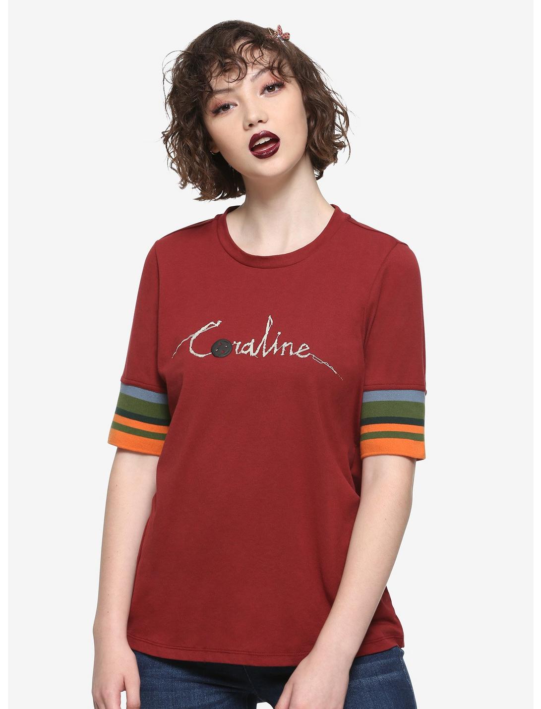 Coraline Stripe Mid-Sleeve Girls T-Shirt, MULTI, hi-res