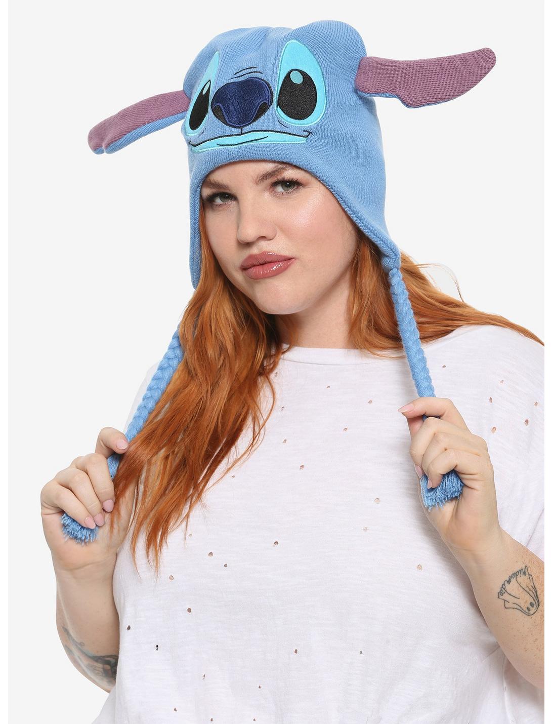 Disney Lilo & Stitch Face Tassel Beanie, , hi-res
