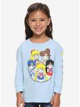 Sailor Moon Chibi Sailor Scouts Toddler Long Sleeve T-Shirt - BoxLunch Exclusive, BLUE, hi-res