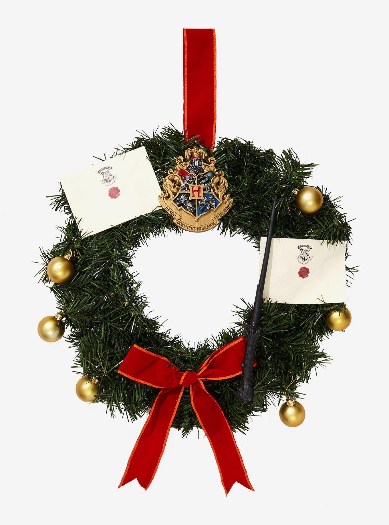 Harry Potter Hogwarts Holiday Wreath - BoxLunch Exclusive, , hi-res