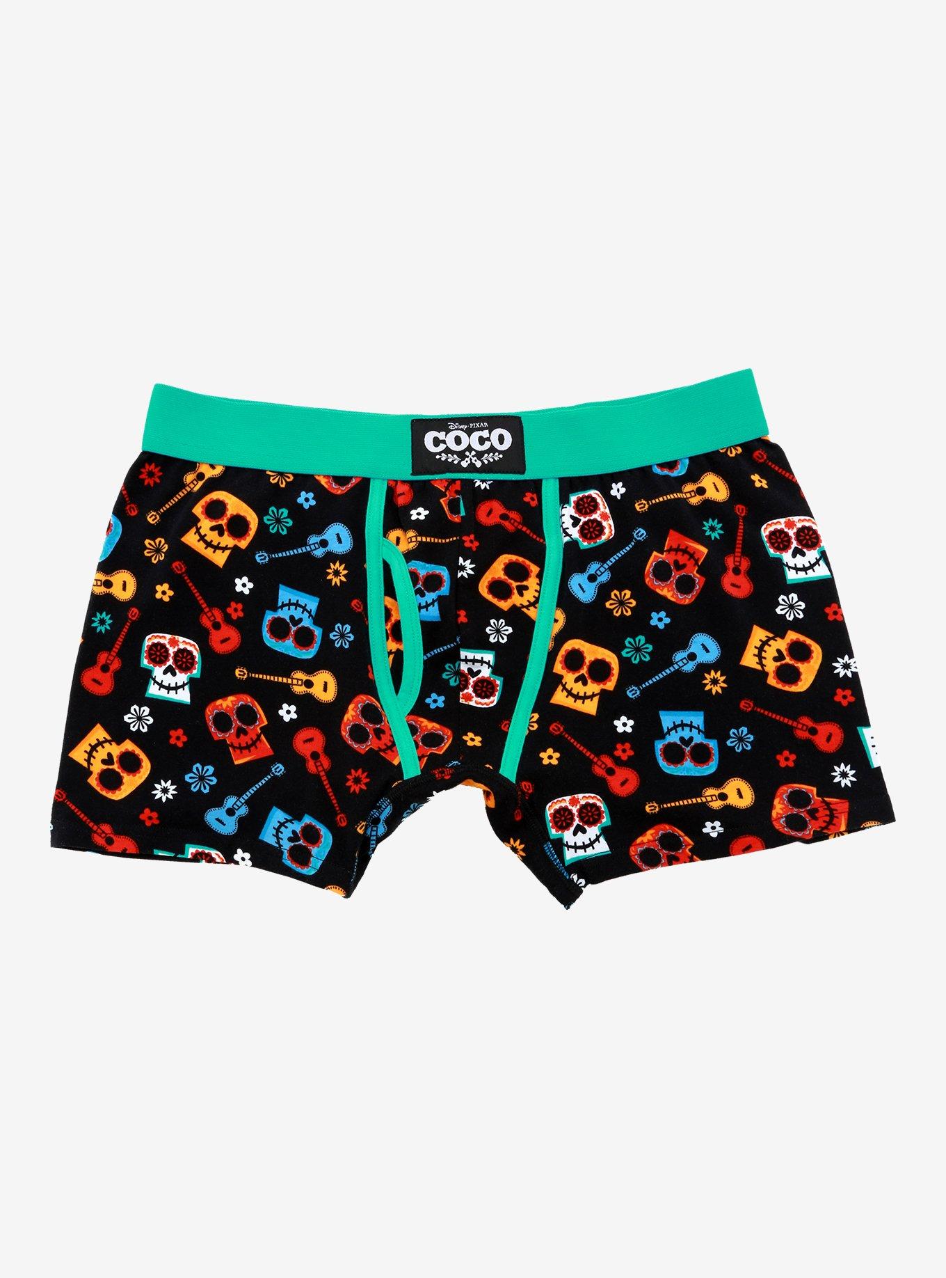 Disney Pixar Coco Skull Toss Boxer Briefs - BoxLunch Exclusive, MULTI, hi-res