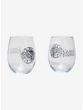 Game of Thrones Mother of Dragons Stemless Wine Glass Set - BoxLunch Exclusive, , hi-res