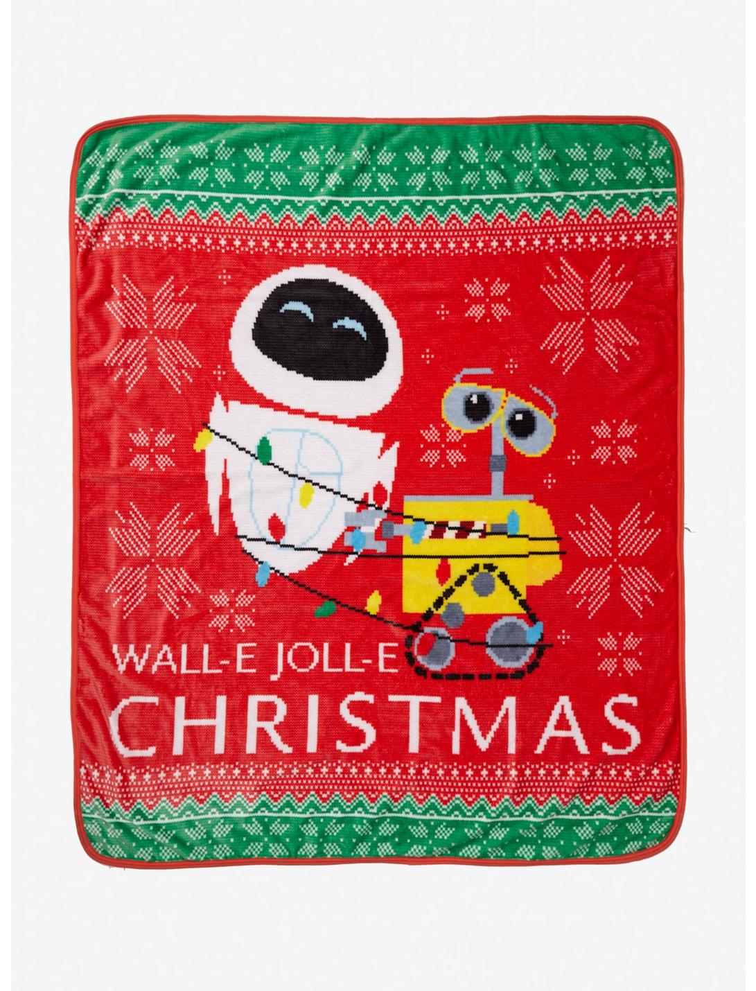 Disney Pixar WALL-E Holiday Fleece Throw - BoxLunch Exclusive, , hi-res