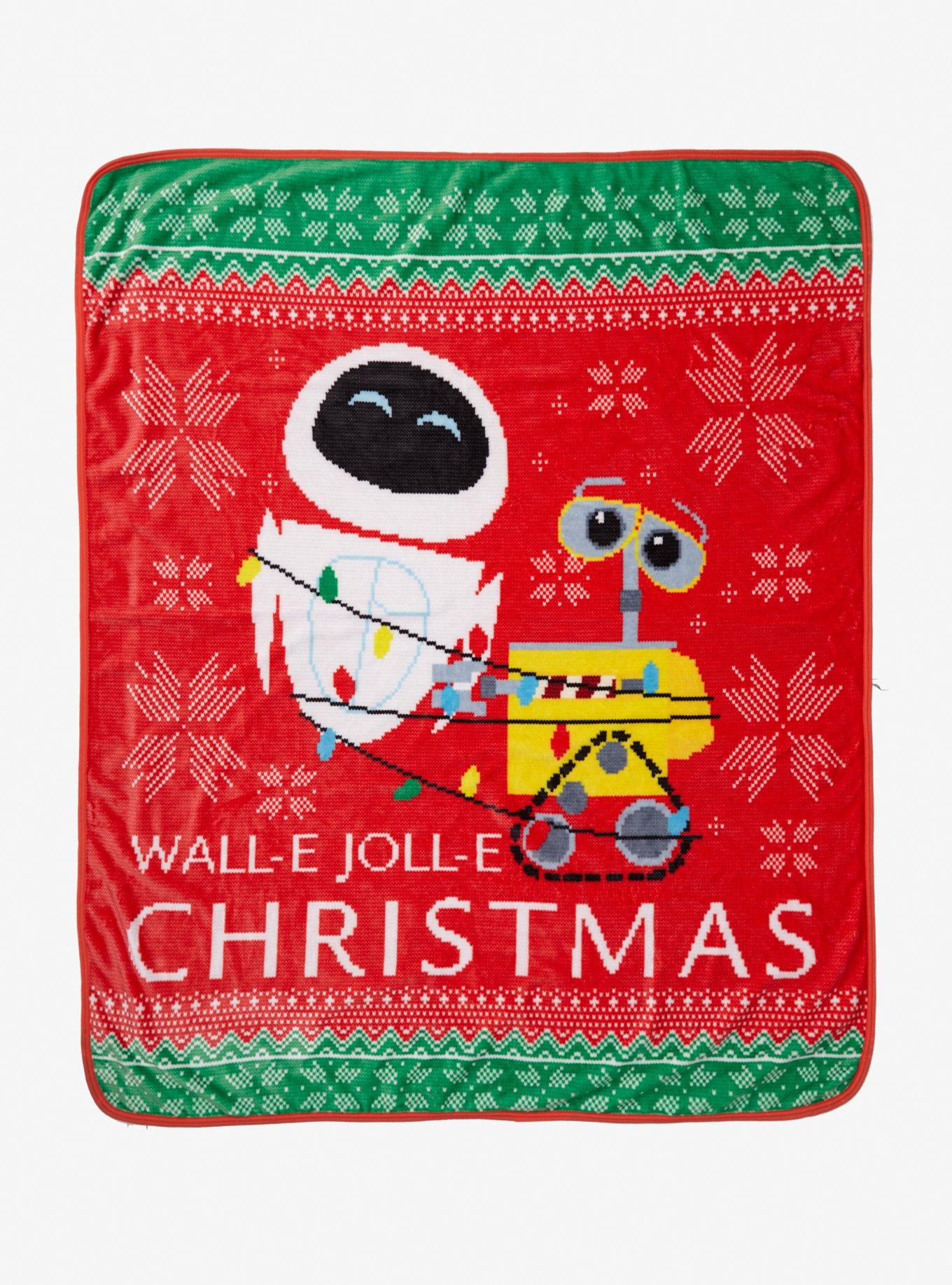 Disney Pixar WALL-E Holiday Fleece Throw - BoxLunch Exclusive, , hi-res