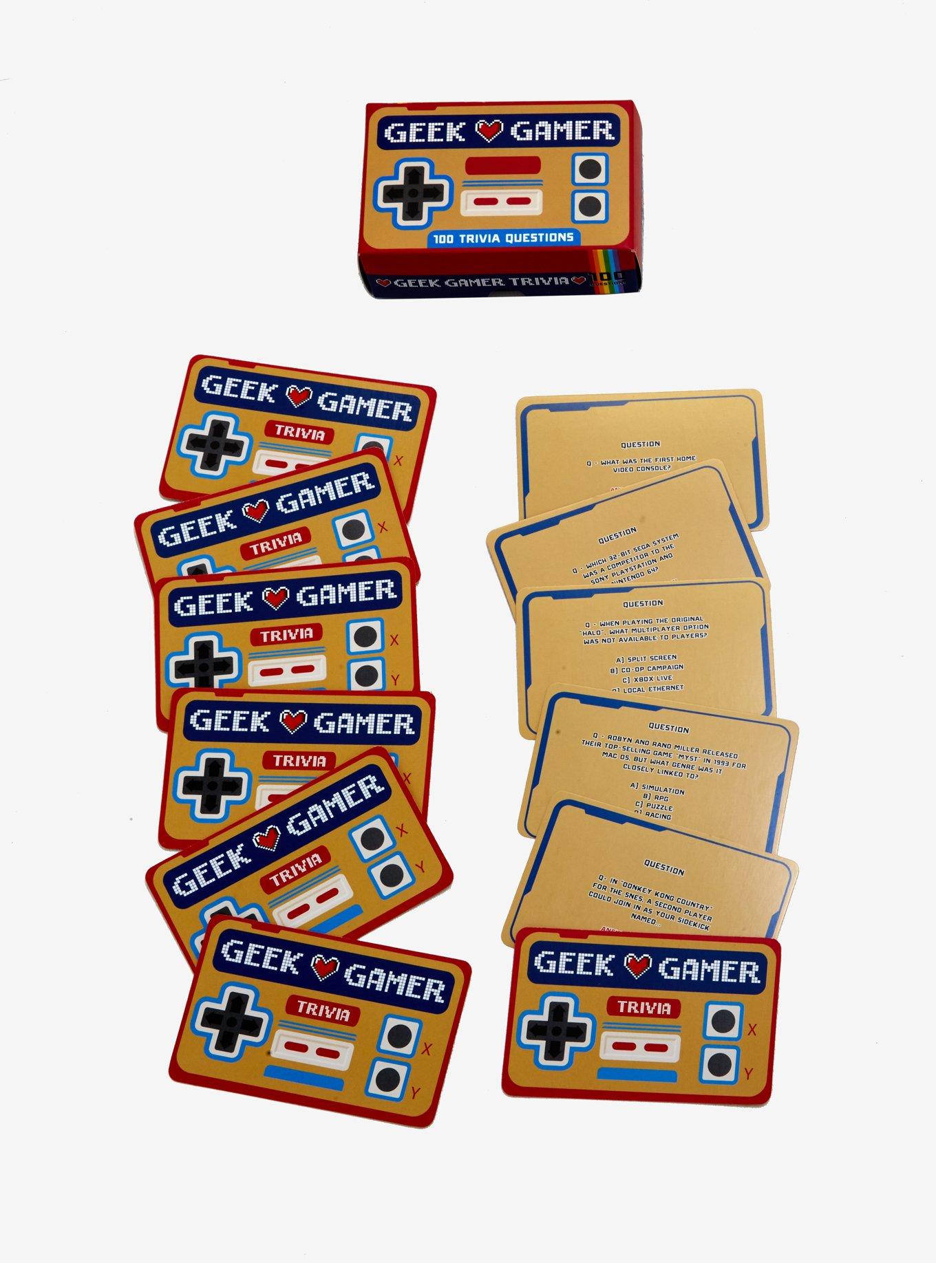 Geek Gamer Trivia Card Game, , hi-res
