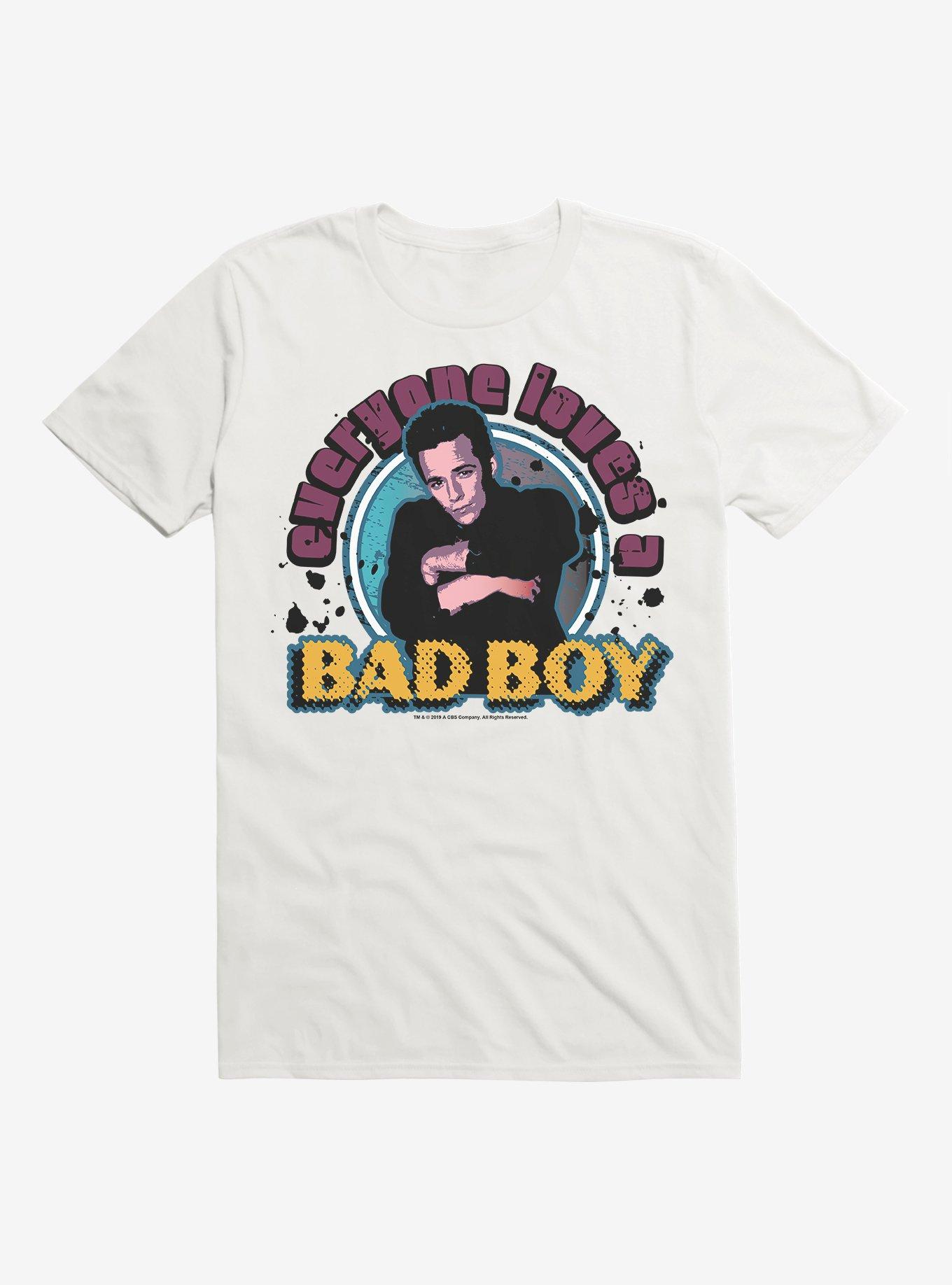 Beverly Hills 90210 Everyone Loves A Bad Boy T-Shirt, WHITE, hi-res