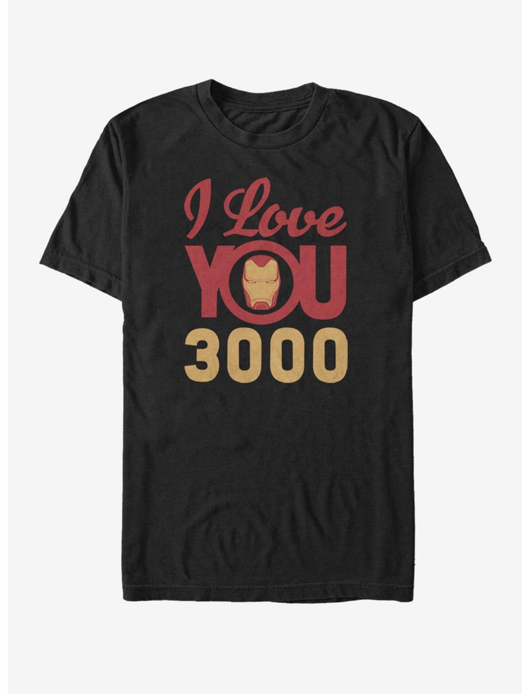 Marvel Avengers: Endgame Love You 3000 Icon Face T-Shirt, BLACK, hi-res