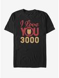 Marvel Avengers: Endgame Love You 3000 Icon Face T-Shirt, BLACK, hi-res
