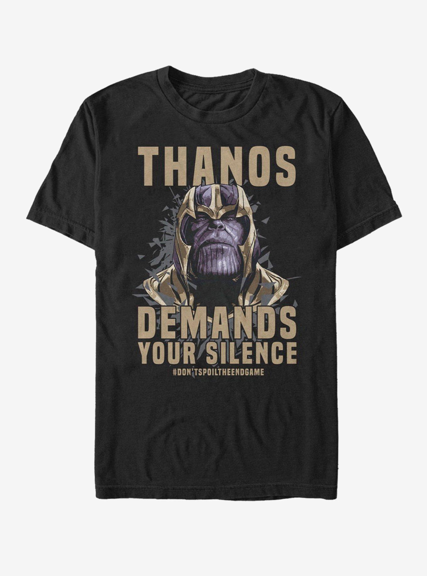 Marvel Avengers: Endgame Demand Silence T-Shirt, , hi-res