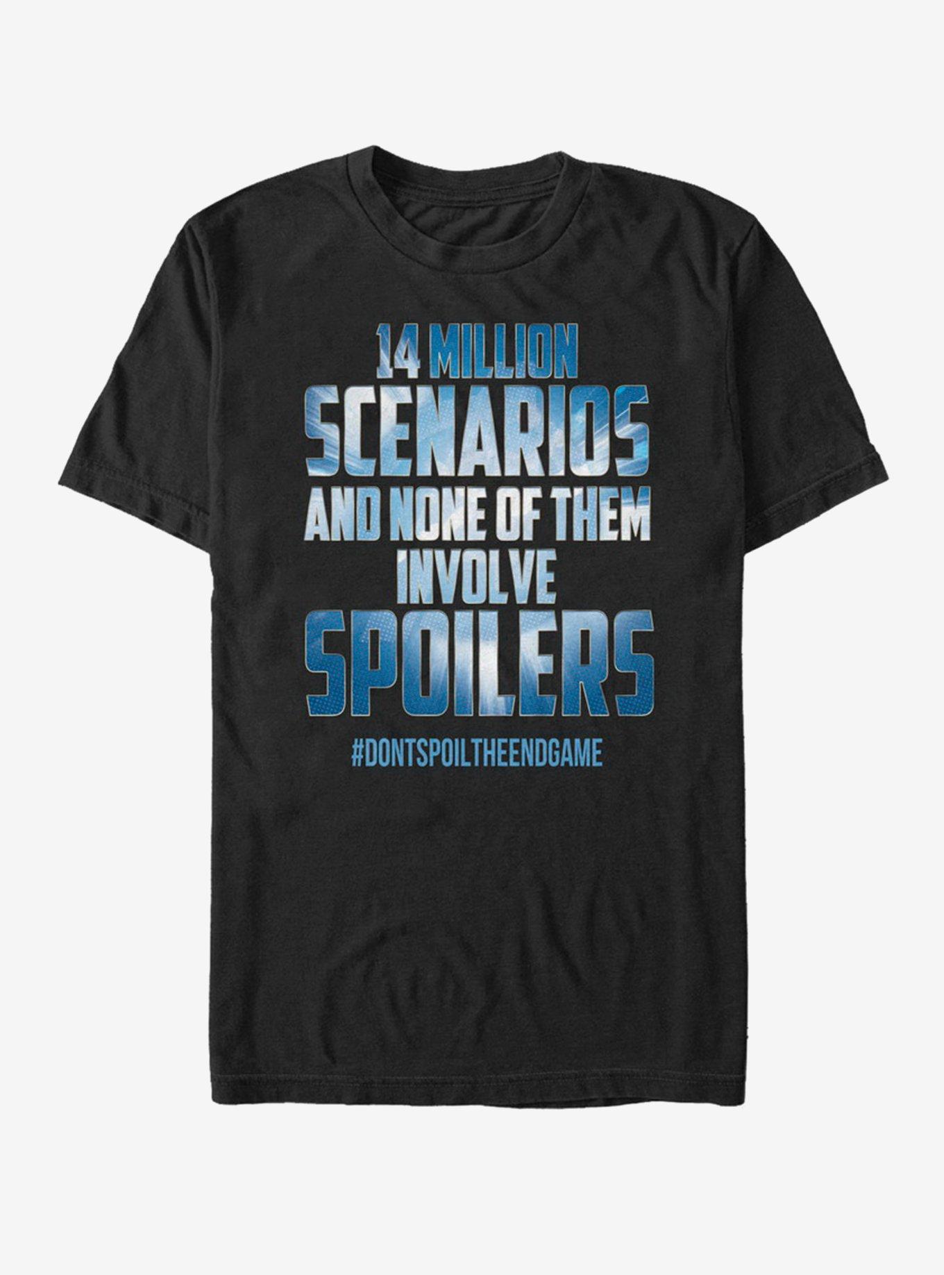 Marvel Avengers: Endgame Fourteen Million Scenarios T-Shirt, BLACK, hi-res