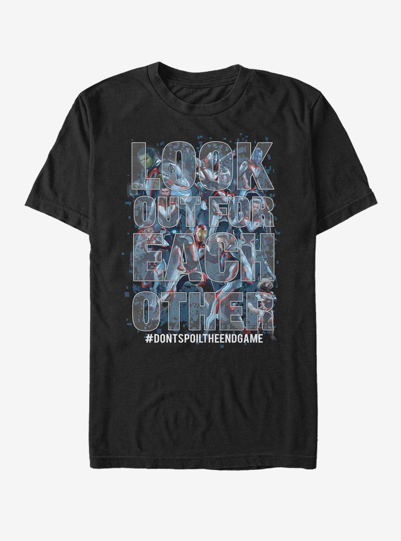 Marvel Avengers: Endgame Look Out For Each Other T-Shirt, BLACK, hi-res