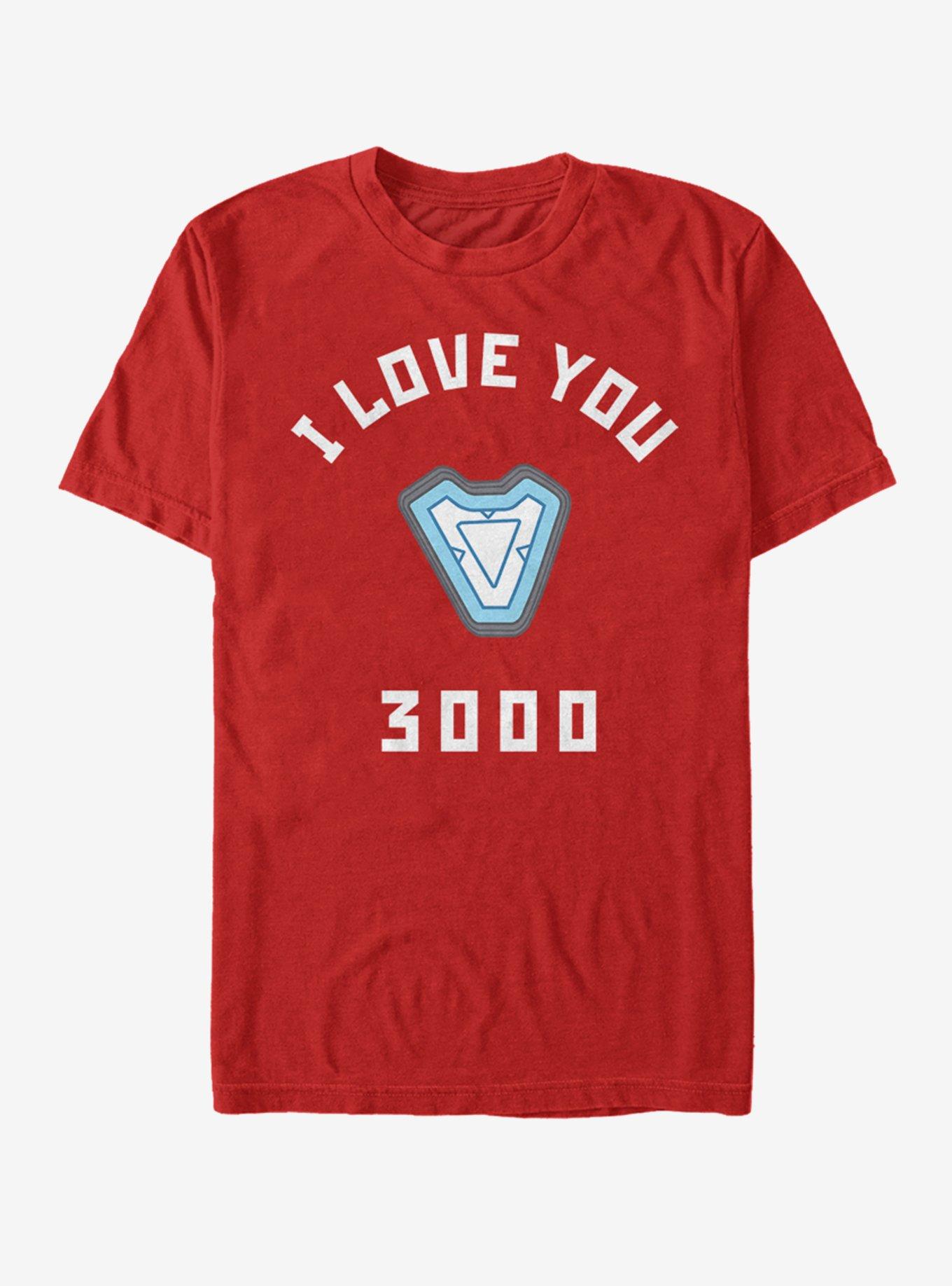 Marvel Avengers: Endgame I Love You Three Thousand T-Shirt, RED, hi-res