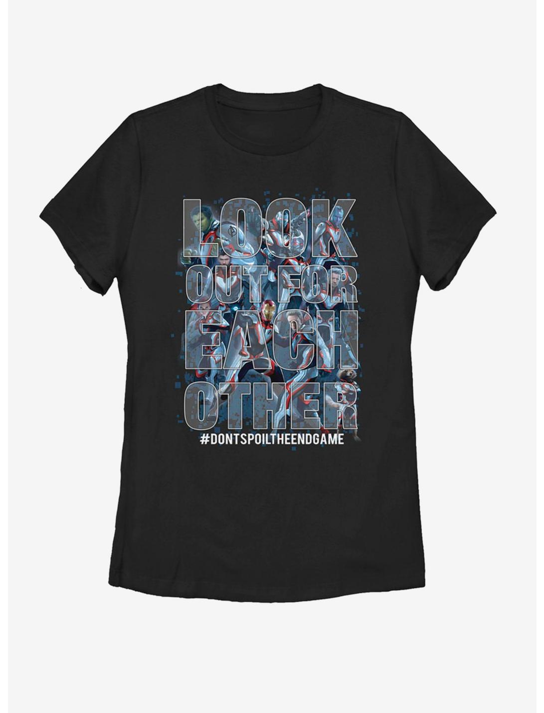 Marvel Avengers: Endgame Look Out For Each Other Womens T-Shirt, BLACK, hi-res