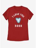 Marvel Avengers: Endgame I Love You 3000 Womens T-Shirt, RED, hi-res