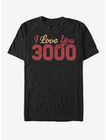 Marvel Avengers: Endgame Love You 3000 Script T-Shirt, BLACK, hi-res