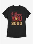 Marvel Avengers: Endgame Love You 3000 Icon Face Womens T-Shirt, BLACK, hi-res