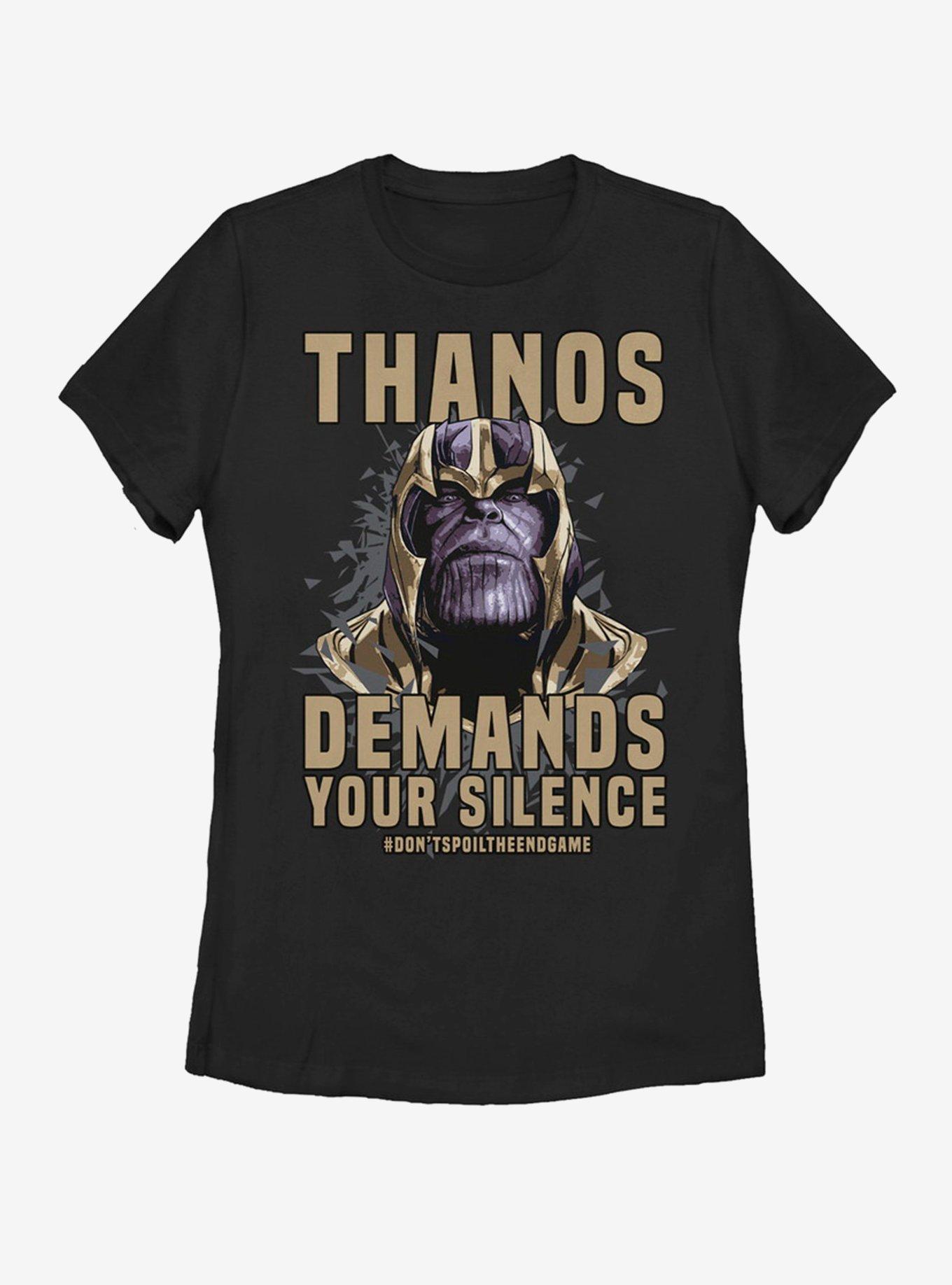 Marvel Avengers: Endgame Demand Silence Womens T-Shirt, BLACK, hi-res