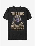 Marvel Avengers: Endgame Demand Silence T-Shirt, BLACK, hi-res