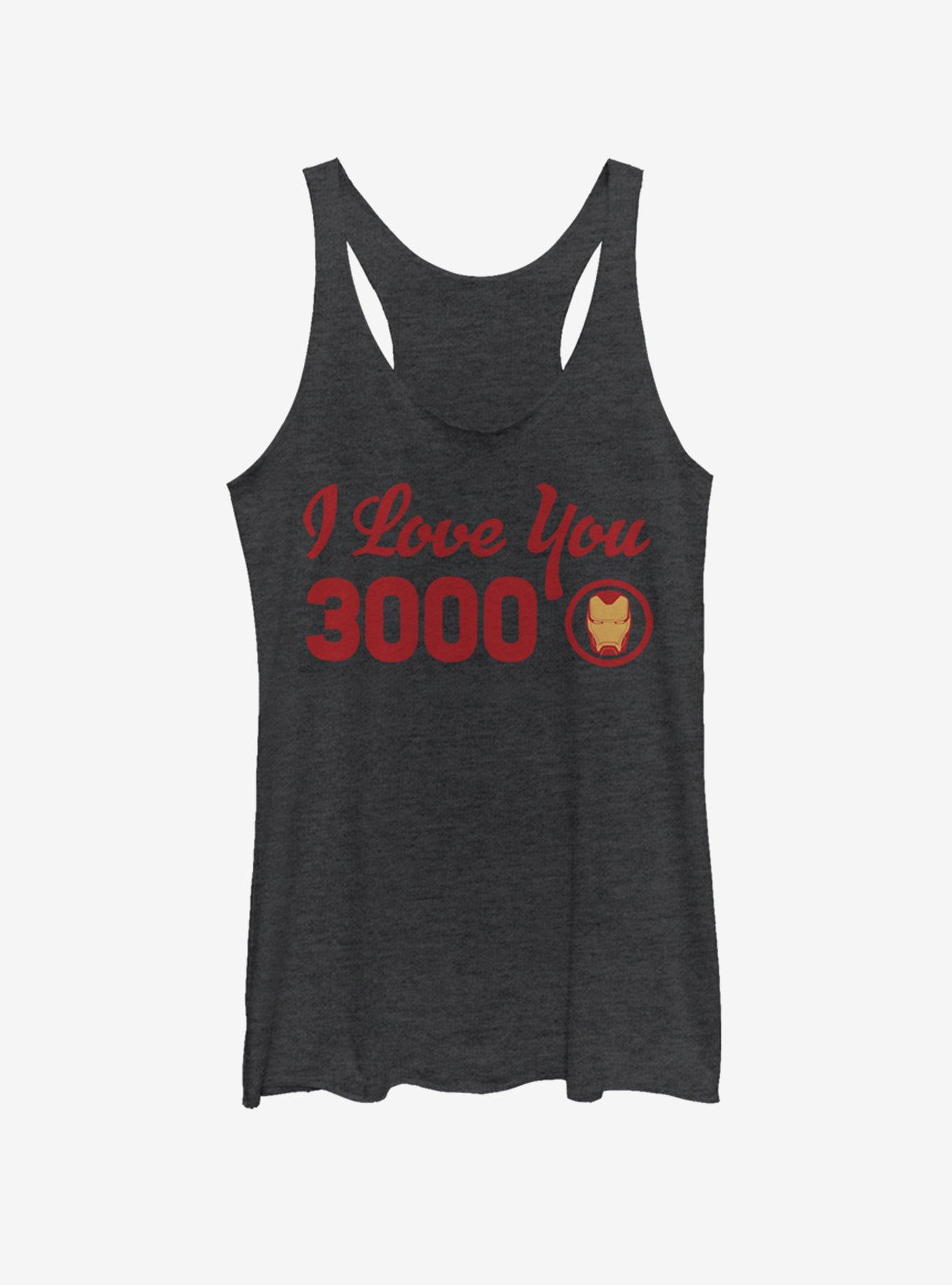 Marvel Avengers: Endgame I Love You Icon Girls Tank, BLK HTR, hi-res