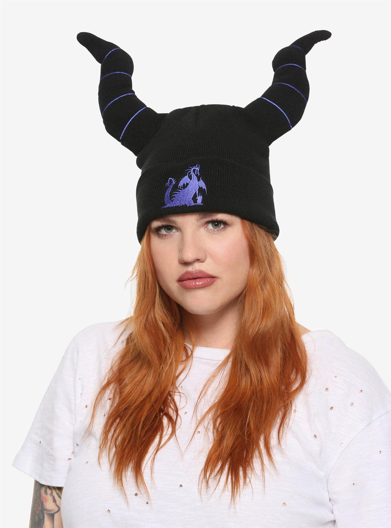 Disney Maleficent Horned Knit Beanie, , hi-res