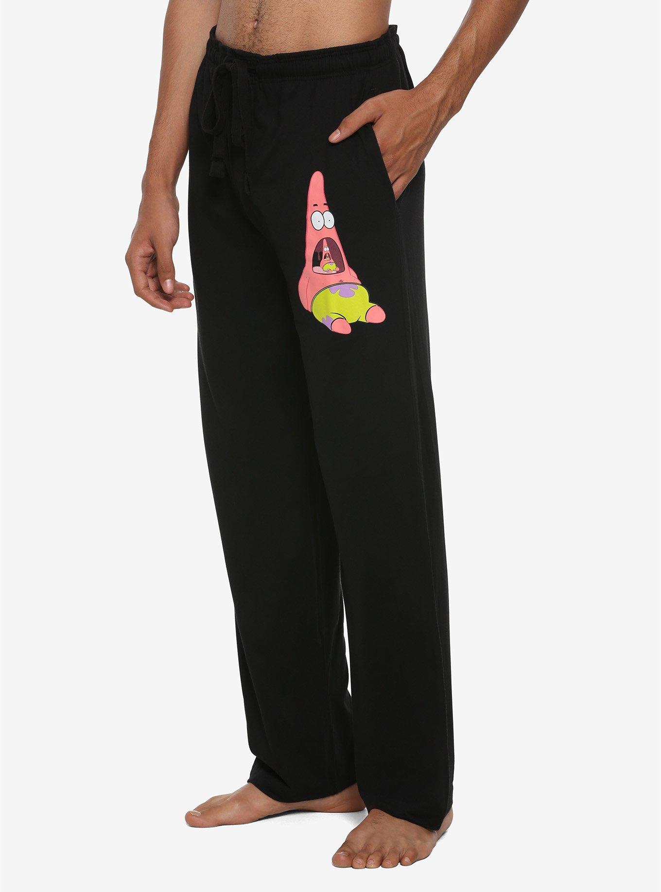 SpongeBob SquarePants Surprised Patrick Pajama Pants, BLACK, hi-res