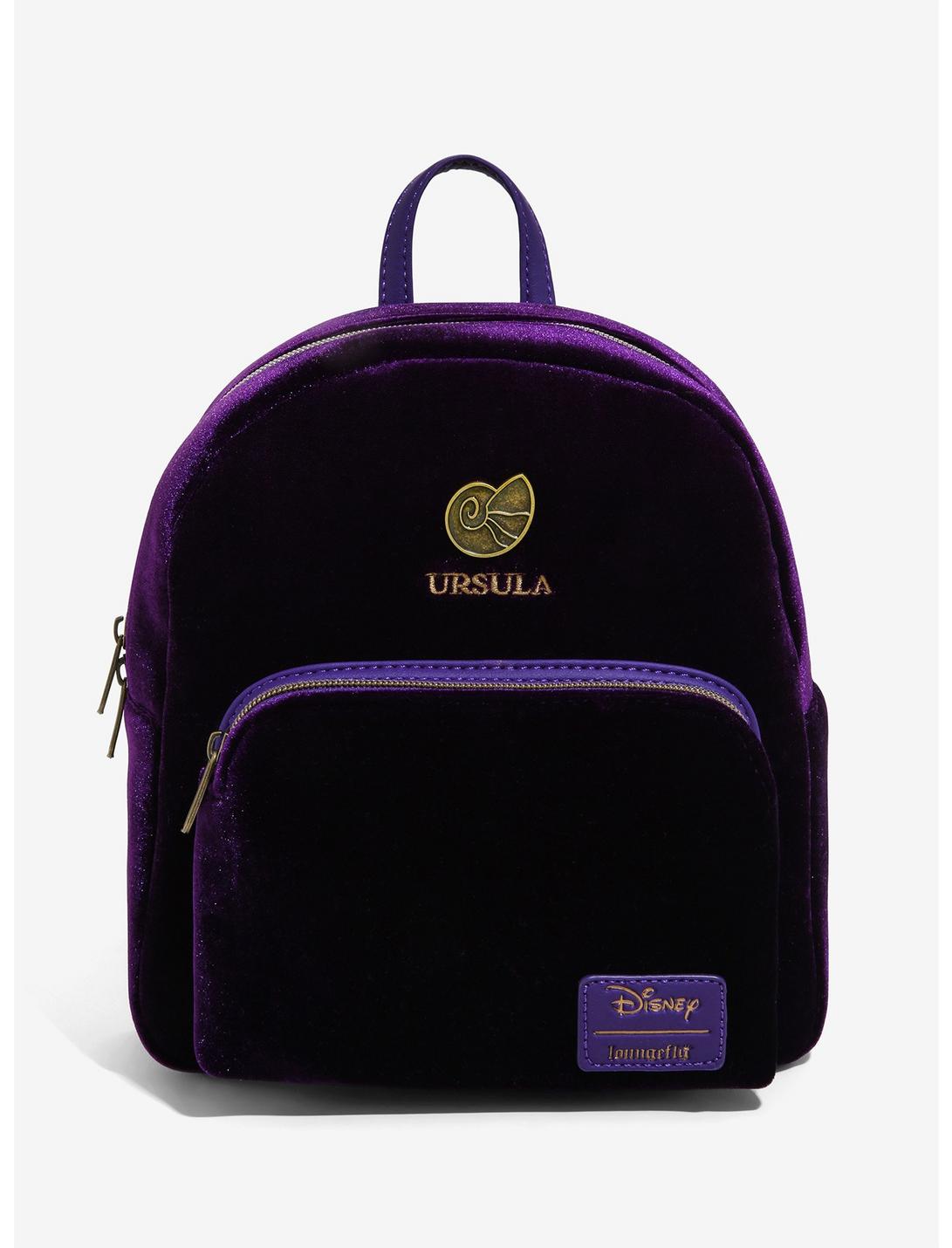 Loungefly Disney Villains Ursula Velvet Mini Backpack, , hi-res