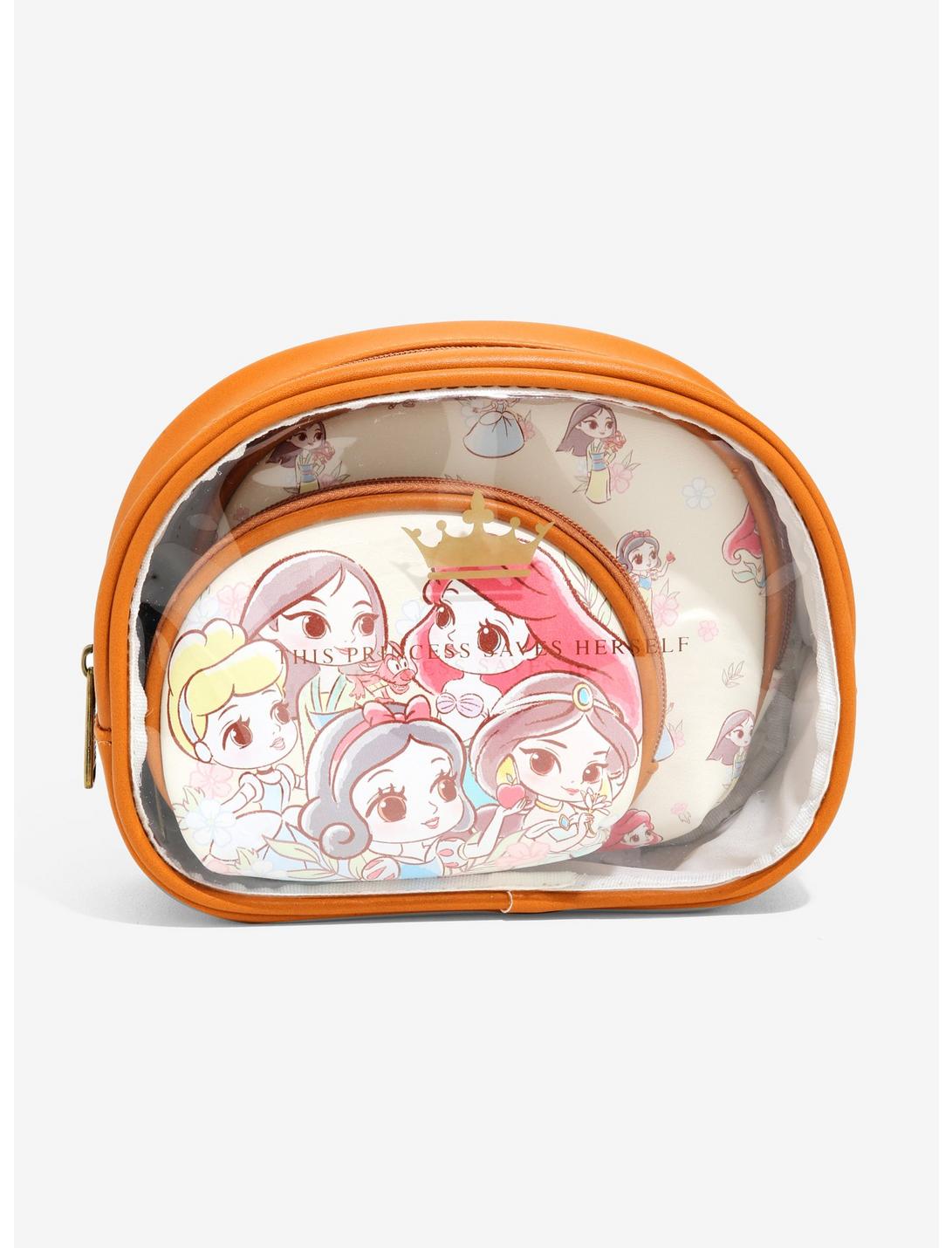 Loungefly Disney Princess Chibi Cosmetic Bag Set - BoxLunch Exclusive, , hi-res