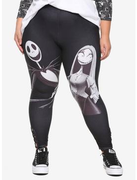 Plus Size The Nightmare Before Christmas Black & White Jack & Sally Plus Size, , hi-res