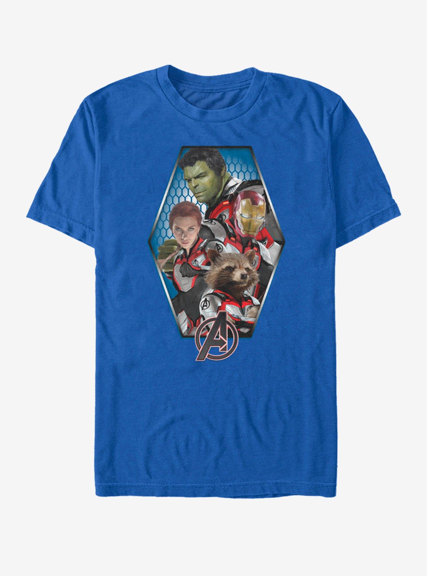 Marvel Avengers: Endgame Hexagon Avenged T-Shirt, ROYAL, hi-res